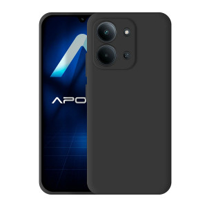 Capa de Silicone Macio Xiaomi Redmi 15 4G 171mm - Preto