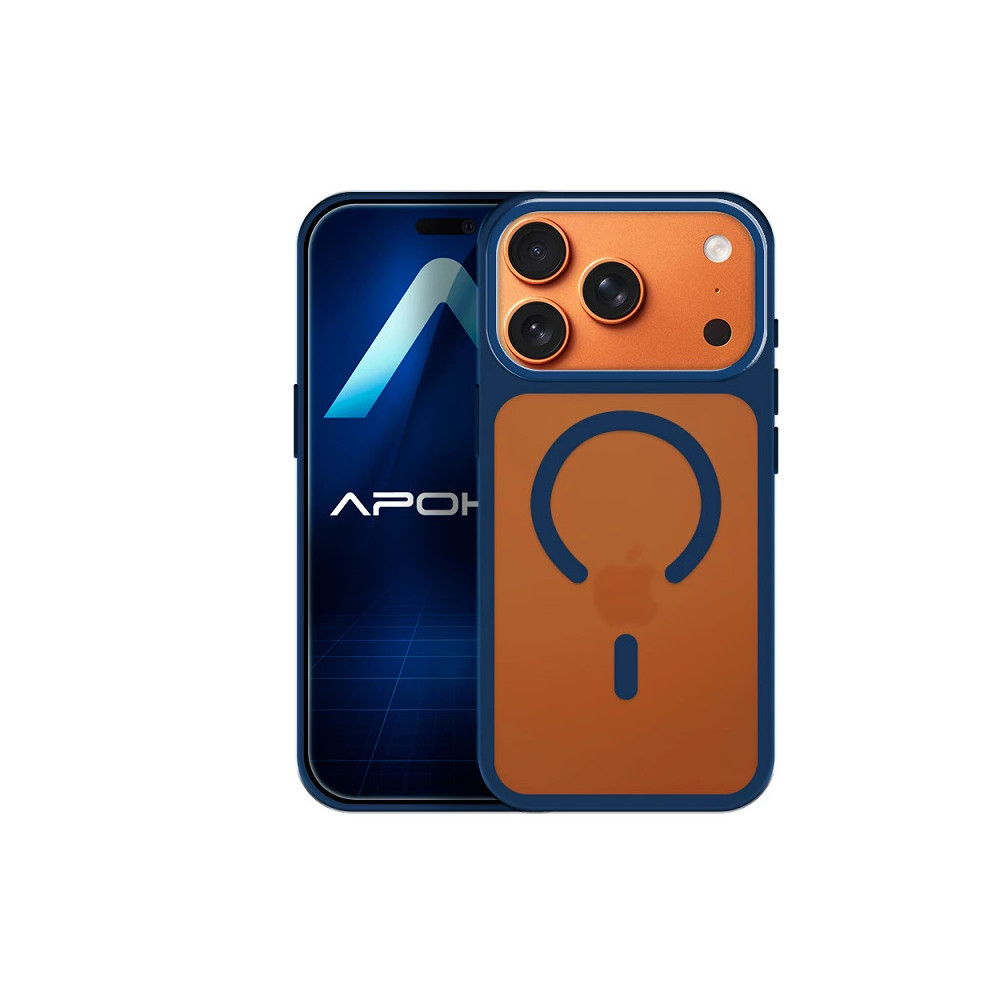 Capa Allmatch Smoked Magsafe com Suporte iPhone 17 Pro Max - Azul