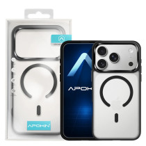 Capa Smoked Terciopelo com Magsafe iPhone 17 Pro Max - Preto