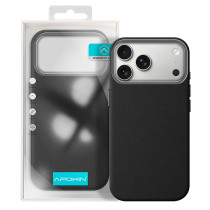 Capa em pele para iPhone 17 Pro Max - Preto