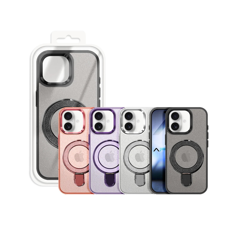 copy of Capa Purpurina Magsafe com Anilla Magsafe iPhone 16e - Preto