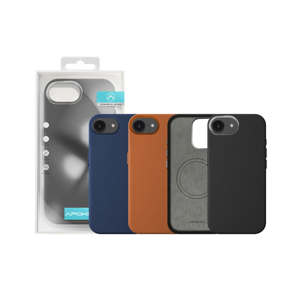 copy of Capa em pele para iPhone 16E - Preto