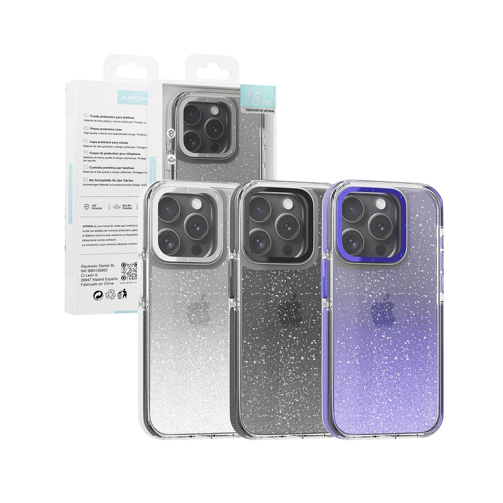 copy of Capa Purpurina Apokin iPhone 16e cores