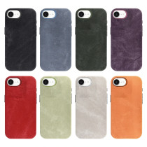 copy of Capa Mocome de Pele com Magsafe para iPhone 16e - Roxo Escuro