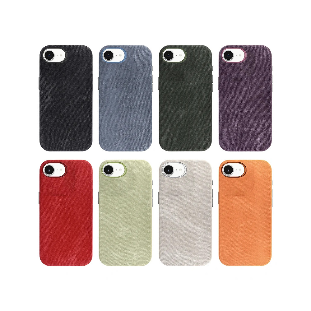 copy of Capa Mocome de Pele com Magsafe para iPhone 16e - Roxo Escuro