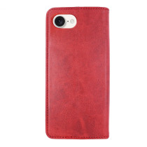 Capa iPhone 16 Flip Efeito Pele Vermelho